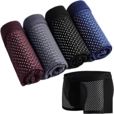 Immagine di TAIYANYU Boxer in Fibra di bambù Slip Bamboo Cool Intimo for Uomo Box Hero