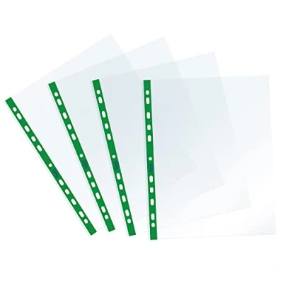 Immagine di Favorit 94526 25 Buste Forate con Banda Verde Sprint, 22 X 30 Cm