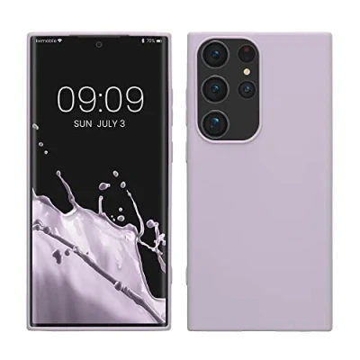 Immagine di kwmobile Custodia Compatibile con Samsung Galaxy S23 Ultra Cover Back Case per Caricatore Wireless Antiurto e Flessibile in Silicone TPU lavanda