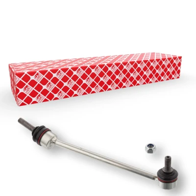 Immagine di FEBI BILSTEIN 106869 Bielletta barra stabilizzatrice Assale anteriore Dx 260,3 M12 x 1,5 con dado autobloccante, senza perno conico Acciaio