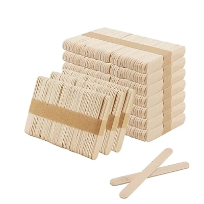 Immagine di MANCHAP 1000 mini bastoncini in legno per lecca da 6,3 cm, 65 x 10 2 mm, naturali lecca, ghiaccioli, fai te e arti