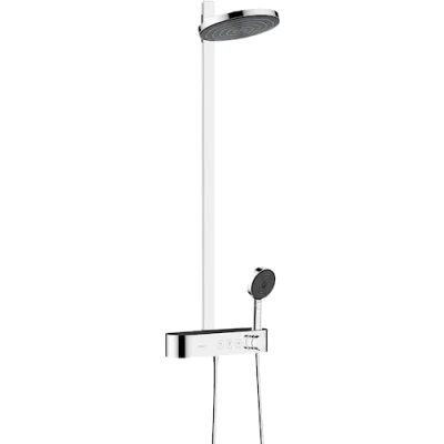 Immagine di hansgrohe 24241000 Showerpipe, Cromo, head shower: 2 water saving sprays