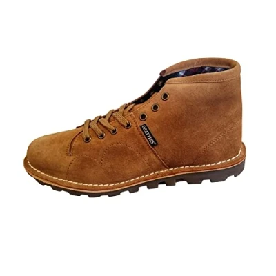 Immagine di Grafters Originale anni &#039;60 70 Mod Unisex Tan Monkey Boots, Marrone chiaro, 42 2/3 EU