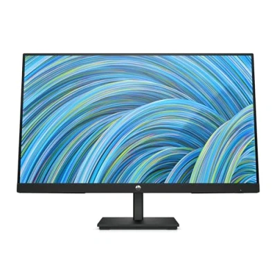 Immagine di HP V24v G5 Monitor, Schermo da 23,8&quot; FHD IPS, Risoluzione 1920 x 1080, Antiriflesso, Tempo di Risposta 5 ms, Reclinabile, VESA 100 mm, 200 Nits, Modalità Low Blue Light, VGA, HDMI 1.4, Nero