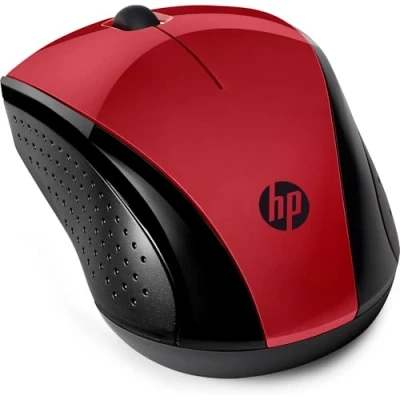 Immagine di HP 220 Mouse Wireless, Tecnologia LED Blu, Sensore Ottico da 1300 DPI, 3 Pulsanti e Rotella di Scorrimento Integrata, Impugnature Pratiche Funzionali, Ricevitore Nano Incluso, Design Moderno, Rosso