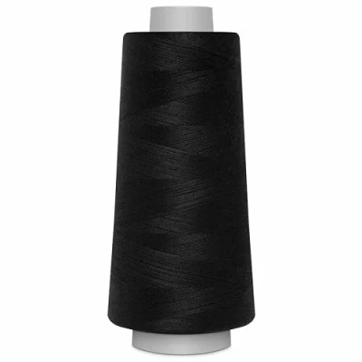 Immagine di Gütermann Toldi Lock 100% Polyester Fb. 1000 schwarz, 2.500 m Filato da Cucire, Poliestere, Nero, 12 x 5,5 cm, 2500 unità