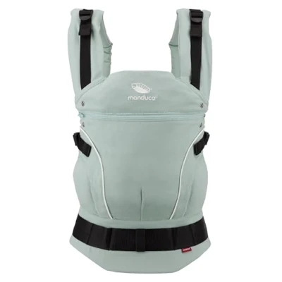 Immagine di manduca FIRST Marsupio Neonati &gt; Mint &lt; Ergonomico in Cotone Biologico, per dalla Nascita e Bambini de 3,5 a 20 kg