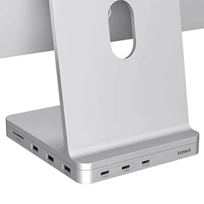 Immagine di Inateck Hub USB C per iMac, Docking Station Compatibile con iMac 24 Pollici 2021/2023, 8 in 1 3.2 Alluminio alloggiamento 10Gbps SSD NVMe, A/C e Slot schede SD, DK2001