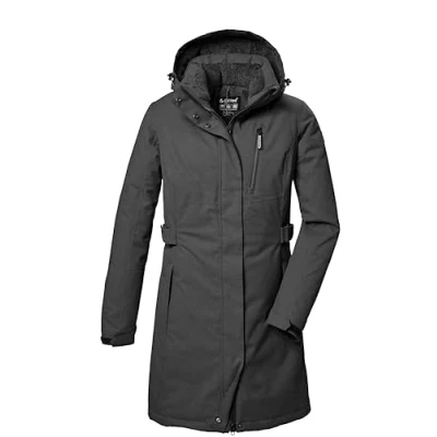Immagine di killtec Donna Parka funzionale con cappuccio senza zip KOW 303 WMN PRK, anthrazitmelange, 38, 41815 000