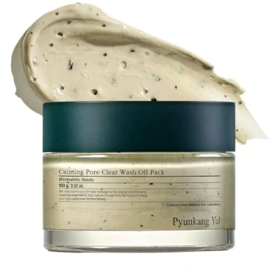 Immagine di [PKY] Maschera Purificante Pori Calming Pyunkang Yul Detersione Delicata con Artemisia, AHA per Esfoliazione, Zero Irritazioni, Skincare Coreana (100g, 3.52 Fl. Oz)