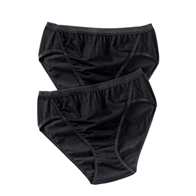 Immagine di Ulla Popken Jazz Pant 2er Pack Slip, Nero (Schwarz 10), 52 (Taglia Produttore: 46+) (Pacco da 2) Donna