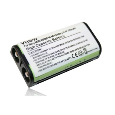 Immagine di vhbw batteria compatibile con Sony MDR RF925, RF925R, RF970, RF4000, RF970R auricolari cuffie wireless (700mAh, 2,4V, NiMH)