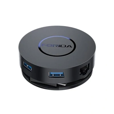 Immagine di docking station Dual Monitor, USB C a 7 porte con doppia porta HDMI 4K, 100 W PD, lettore di schede Micro SD, 2 3.0, Gigabit Ethernet, per MacBook/Dell/HP/Lenovo