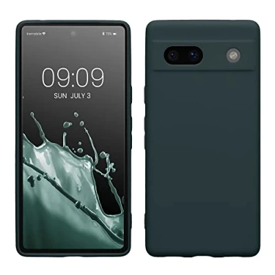 Immagine di kwmobile Custodia Compatibile con Google Pixel 7a Cover Back Case per Smartphone in Silicone TPU Protezione Gommata ardesia scuro