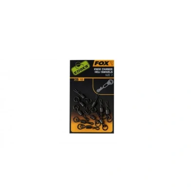 Immagine di Fox Edges Kwik Change Heli Swivels Size 7 Girelle da pesca