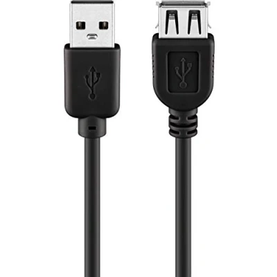 Immagine di Goobay 68905 Cavo Prolunga USB 2.0 ad Alta Velocità, Nero, 5 m Lunghezza del