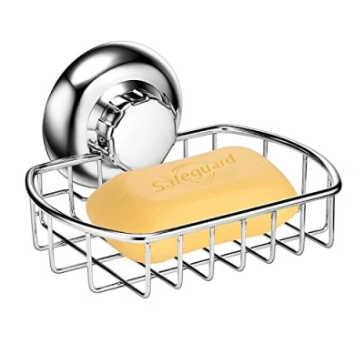 Immagine di MaxHold Porta Sapone Montaggio a Parete Piatto di Sistema Vuoto Portaspugna in Acciaio Inossidabile Utilizzabile Bagno e Cucina