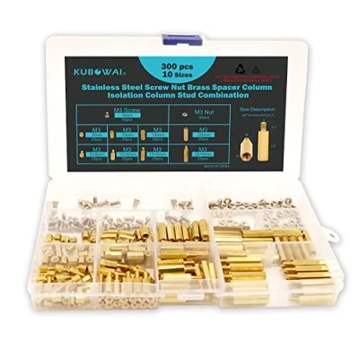 Immagine di KUBOWAI 300 M3 Distanziatori Esagonali in Ottone, Maschio Femmina, set di Dadi Assortiti, per Scheda Madre PCB