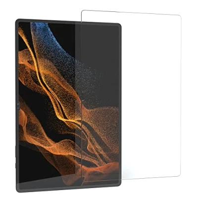 Immagine di EAZY CASE Pellicola Protettiva in Vetro Compatibile con Samsung Galaxy Tab S8 Ultra, Solo 0,3 mm di Spessore, Protezione per Tablet, Trasparente e cristallina