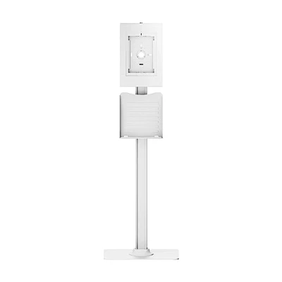 Immagine di PureMounts® supporto per tablet con custodia in acciaio bloccabile IPad 5/6/7/8/9/ Air 9.7&quot;/ 10.5&quot;/10.9&quot;/ 9.7&quot;/10.5&quot;/11&quot; e Samsung Tab A 10.1 (2019)/ A7/S6 Lite 10.4&quot;, nero