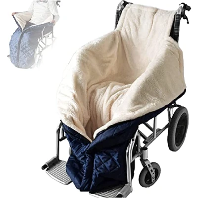 Immagine di SKORDO Coperta per Sedia a rotelle Anziani, Coperte Impermeabile scaldare la rotelle, Foderata in Pile Calda e Confortevole