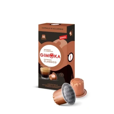 Immagine di Gimoka Compatibile Per Nespresso Capsule Alluminio 100 Gusto CLASSICO Intensità 12 Made In Italy