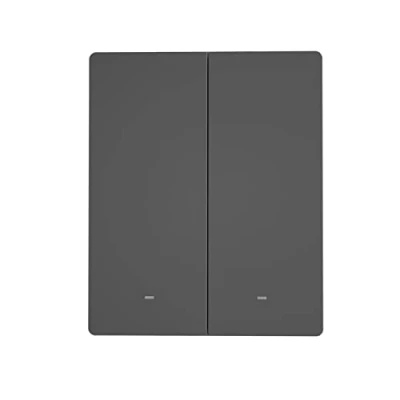 Immagine di SONOFF Interruttore Senza Fili, 80 Tipo A Parete Wifi, 2 Gang Intelligente Compatibile con Alexa e Google Home, (Filo Neutro Richiesto), Chiavi Fisiche