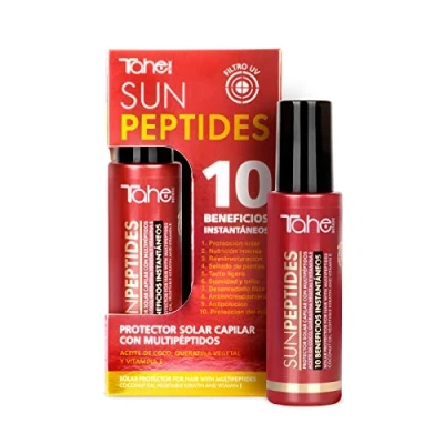 Immagine di Tahe Botanic Solare Protezione Capillare Sun Peptides con Multipeptidi, Olio di Cocco Cheratina Vegetale e Vitamina E, 100 ml