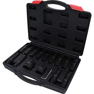 Immagine di KS TOOLS 450.0420 Set bussole Acciaio al cromo molibdeno 3/4, 1Pollici Quadrato