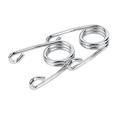 Immagine di Qiilu Sedile con Clip Bobber, 3,5&quot;Cromo Torsion Solo Sulto Sorgenti per Chopper Bobber Moto 1 (Argento)