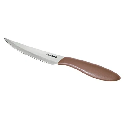 Immagine di Tescoma Presto Coltello Bistecca, 6 Pezzi, Acciaio Inossidabile, Marrone, 12 cm