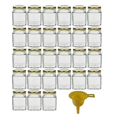 Immagine di Viva Haushaltswaren 27 barattoli, contenitori con coperchi 106 ml, Colore: Argento