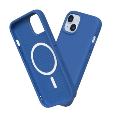 Immagine di RhinoShield SolidSuit Case Compatible with Magsafe for [iPhone 15] Shock Absorbent Slim Design Protective Cover Premium Matte Finish 3.5M / 11ft Drop Protection Cobalt Blue