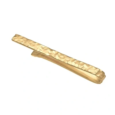 Immagine di Kuzzoi fermacravatta da uomo finemente strutturato, (3,5 mm) lucido per cravatte normali, Argento sterling 925, gioiello cravatta dal look martellato,