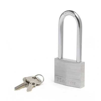 Immagine di Master Lock 9150EURDLJ Lucchetto a Chiave in Alluminio con Lunghezza Archetto, Grigio, 5 x 10.7 1.4 cm