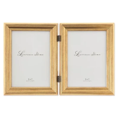 Immagine di Lawrence Frames Cornice portafoto in Oro Brunito Doppio Sutter 12x17, 5 x 7 Dual, unità