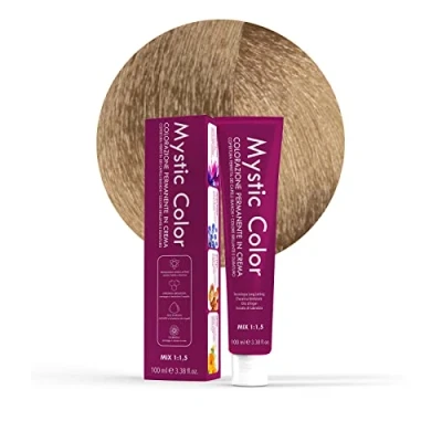 Immagine di Mystic Color Colore Biondo Chiarissimo Intenso 9.0 Tinta per Capelli Colorazione Professionale in Crema a Lunga Durata Con Cheratina Idrolizzata, Olio di Argan e Calendula 100 ml