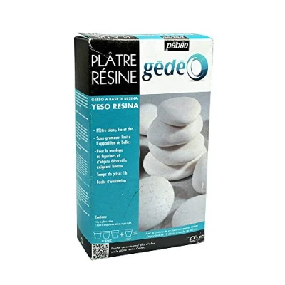 Immagine di Pebeo Gesso resinoso Gédéo 1 kg per calchi e colatura di oggetti dettagliati bianco a presa rapida