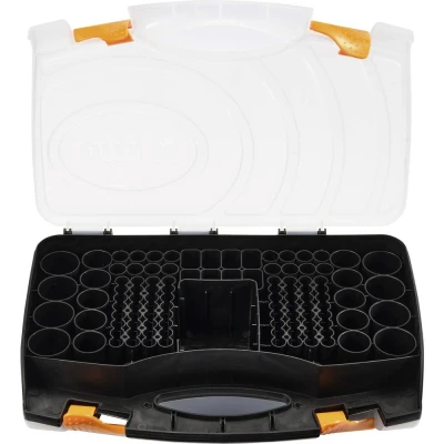 Immagine di VOLTCRAFT GD BSB01 Contenitore portabatterie 180x Ministilo (AAA), Stilo (AA), 1/2 Torcia (C), (D), 9 V, Batterie a bottone (L x L A) 350 90 235 mm