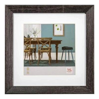 Immagine di walther design grigio scuro 20 x cm con passe partout, cornice in legno Fiorito EF220D