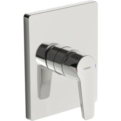 Immagine di Hansa Hangapolo 80619093 Miscelatore monocomando per doccia con silenziatore, orientamento della rosetta dopo l&#039;installazione, portata 22l/min a 3 bar