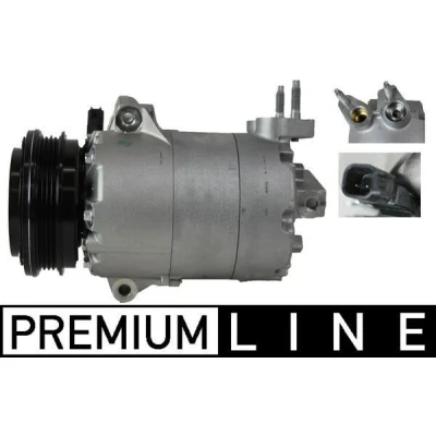 Immagine di MAHLE ORIGINAL ACP 553 000P Compressore Aria Condizionata 7VS16ic 12V PAG 46 YF R1234yf, R134a con anello tenuta senza vite spurgo olio