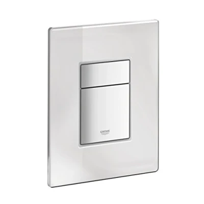 Immagine di Grohe 389160A0 Skate Cosmopolitan Piastra di Azionamento WC, Doppio Scarico, Superficie A Specchio