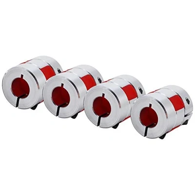 Immagine di accoppiamento albero prugna, 6,35 mm x 10 flessibile prugna CNC passo motore Encoder accoppiatore