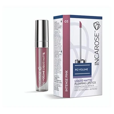 Immagine di IncaRose Piu&#039; Volume Liquid Matte Plumping Lipstick Volumizzante Anti Età Colore 03 Intense Pink