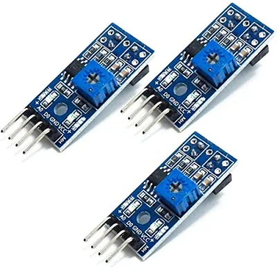 Immagine di AZDelivery 3 x TRCT5000 IR Modulo Inseguitore di Linea a Infrarossi evitamento ostacoli compatibile con Arduino incluso un E Book!