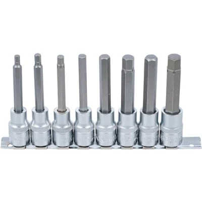 Immagine di BGS 5176 Set di inserti per azionamento quadrato interno 12,5 mm (1/2&quot;) esagono incassato 5 13 8 pezzi.