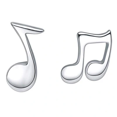Immagine di Belons Piccoli orecchini da donna in argento sterling 925 a forma di note musicali