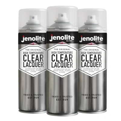 Immagine di JENOLITE Spray per rivestimento trasparente ad alta temperatura Fino a 650C+ 500ml FINITURA CRISTALLINO Esalta e protegge le superfici dalla corrosione con un sigillante non ingiallente