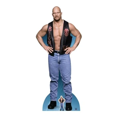 Immagine di Star Cutouts Ltd Stone Cold Steve Austin, Cartone, Multicolore, 187 x 82 cm